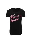 tričko karls muse Karl Lagerfeld 	čierna	