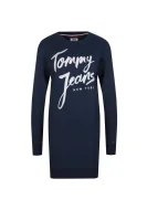 šaty Tommy Jeans 	tmavomodrá	