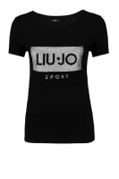 tričko | regular fit Liu Jo Sport 	čierna	