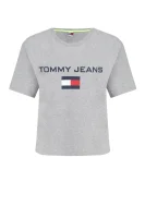 tričko tjw 90s logo | loose fit Tommy Jeans 	sivá	