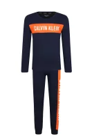 Pyžamo | Regular Fit Calvin Klein Underwear 	tmavomodrá	