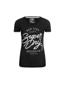 tričko burnoul stripe entry | slim fit Superdry 	čierna	