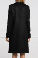 vlnený kabát canati4 | s prímesou kašmíru BOSS BLACK 	čierna	