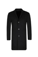 wełniany kabát carlo Calvin Klein 	čierna	
