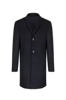 wełniany kabát carlo Calvin Klein 	tmavomodrá	
