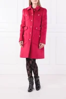 vlnený kabát long Boutique Moschino 	ružová	