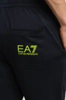 nohavice tepláková súpravaowe | slim fit EA7 	tmavomodrá	
