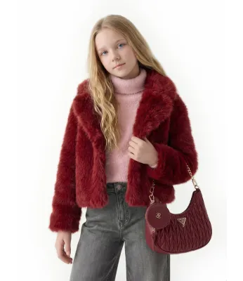 Kožušina Guess | 	gaštanová J6BL06 W3998