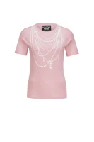 tričko Boutique Moschino 	púdrovo ružová	