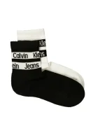 Ponožky 2-balenie 2P LOGO RIBBON CALVIN KLEIN JEANS 	čierna	