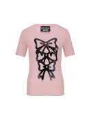 tričko Boutique Moschino 	púdrovo ružová	