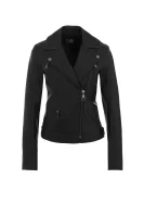 skórzana bunda ramoneska odina biker Karl Lagerfeld 	čierna	