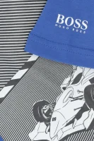 tričko | regular fit BOSS Kidswear 	modrá	