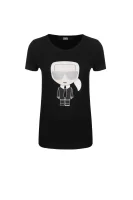 tričko ikonik Karl Lagerfeld 	čierna	