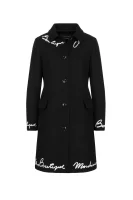 wełniany kabát Boutique Moschino 	čierna	