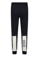 Teplákové nohavice | Regular Fit BOSS Kidswear 	tmavomodrá	