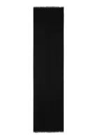 vlnený šál monogram jaquard sca Calvin Klein 	čierna	