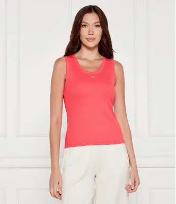 Top ESSENTIAL Tommy Jeans | 	ružová Slim Fit DW0DW20673
