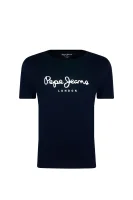 Tričko | Regular Fit Pepe Jeans London 	tmavomodrá	