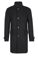 wełniany kabát sintrax3 | s prímesou kašmíru BOSS BLACK 	čierna	