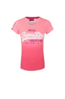 tričko vintage logo Superdry 	ružová	