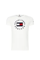 tričko flag | regular fit Tommy Hilfiger 	biela	