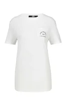 tričko logo pocket | regular fit Karl Lagerfeld 	biela	