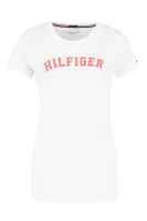 tričko print | slim fit Tommy Hilfiger 	biela	