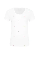 tričko teallover | slim fit BOSS ORANGE 	biela	