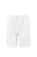 ľanové šortky nabire | regular fit Napapijri 	biela	