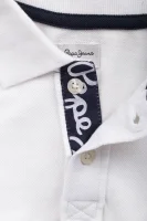 polo tričko thor jr | regular fit | custom slim fit Pepe Jeans London 	biela	