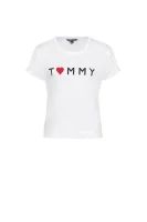 tričko heart Tommy Hilfiger 	biela	