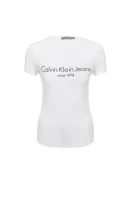 tričko tamar-49 | regular fit CALVIN KLEIN JEANS 	biela	