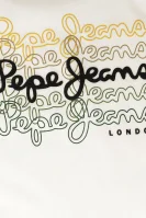 Tričko | Regular Fit Pepe Jeans London 	biela	